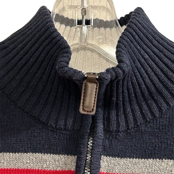 U.S. Polo Assn. Men's 1/4 Zip Pullover Sweater M Multicolor Casual - Picture 6 of 14